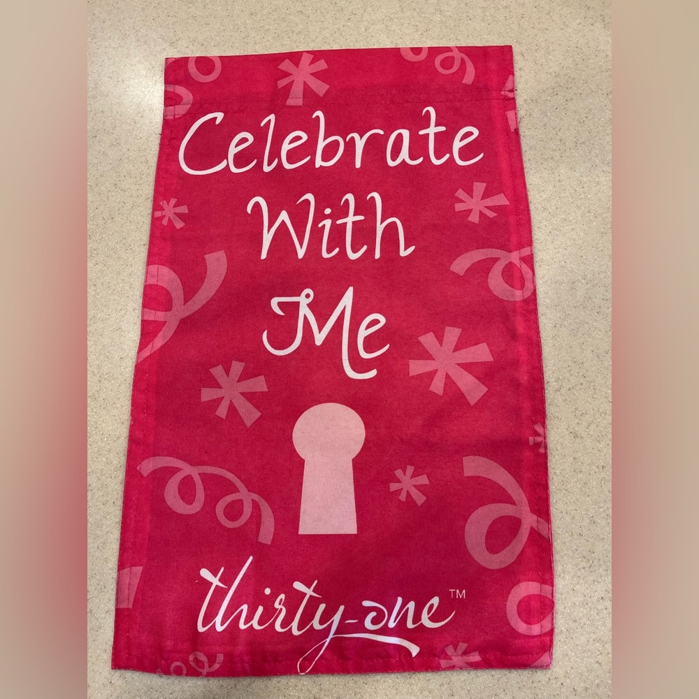Celebrate With Me Pink Garden Flag from Thirty One
